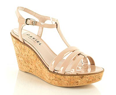 Cream Wedge Sandal