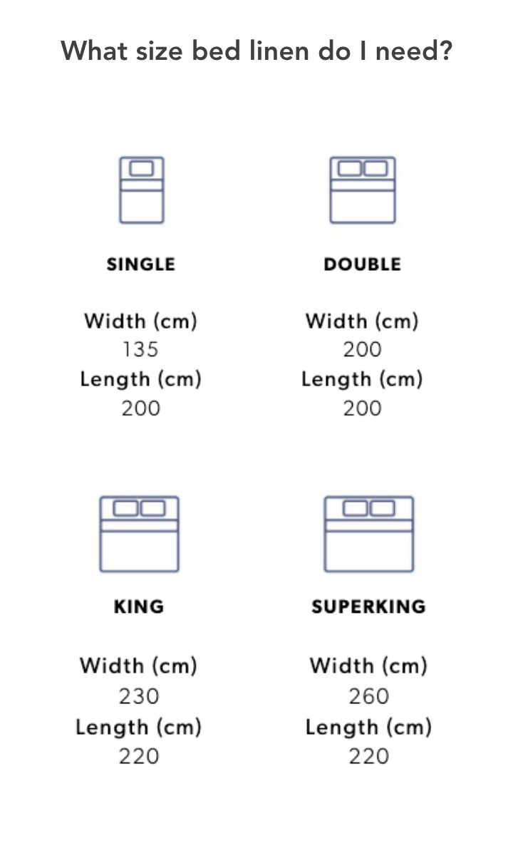 Bedding Sizes
