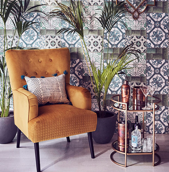 Mediterranean Escapade living room